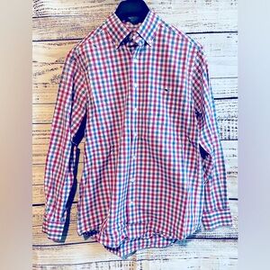 Vineyard Vines Classic Slim Fit Tucker Pink and Purple Plaid Shirt